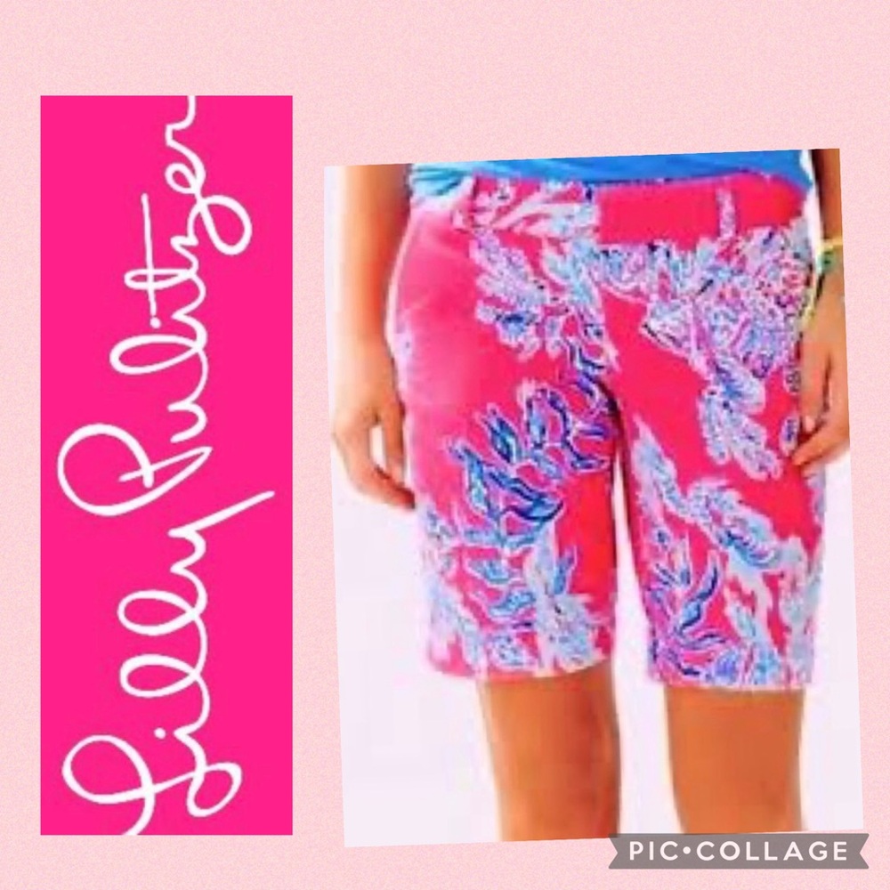 Lilly Pulitzer Pink Samba - The Chipper Bermuda Shorts Size 4